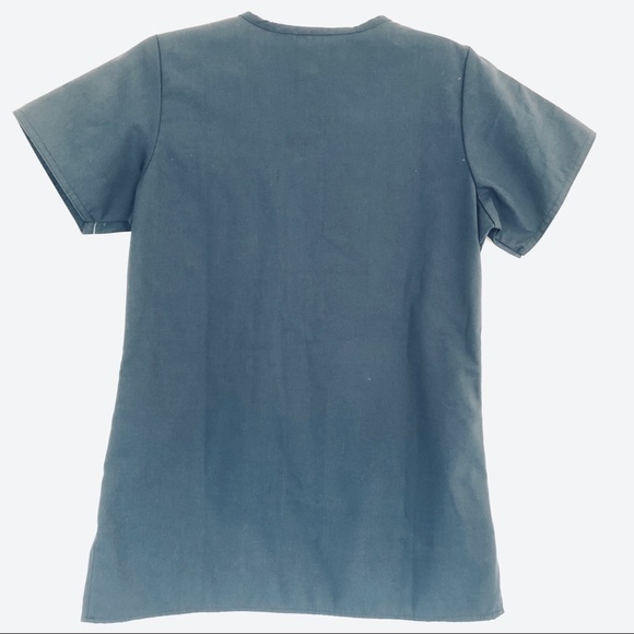 NWOT WonderWink Navy Scrub Top Size XS - Picture 5 of 6